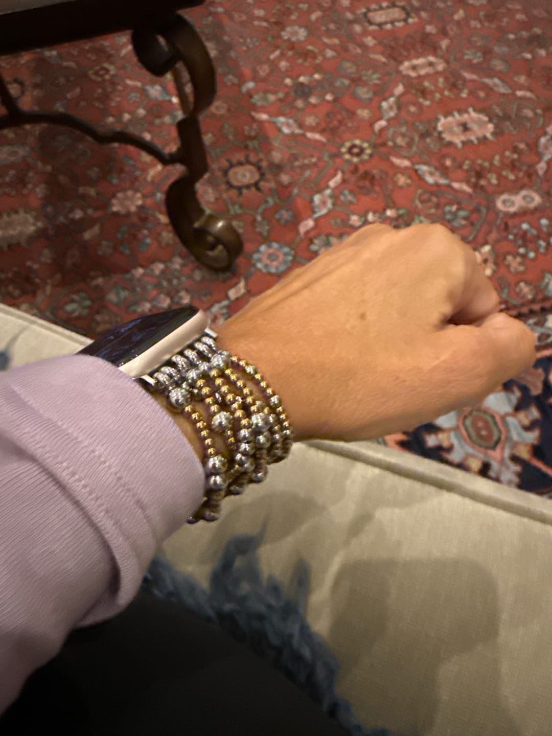Customer photo review of Eternal Glow Stretch Apple Watch Strap