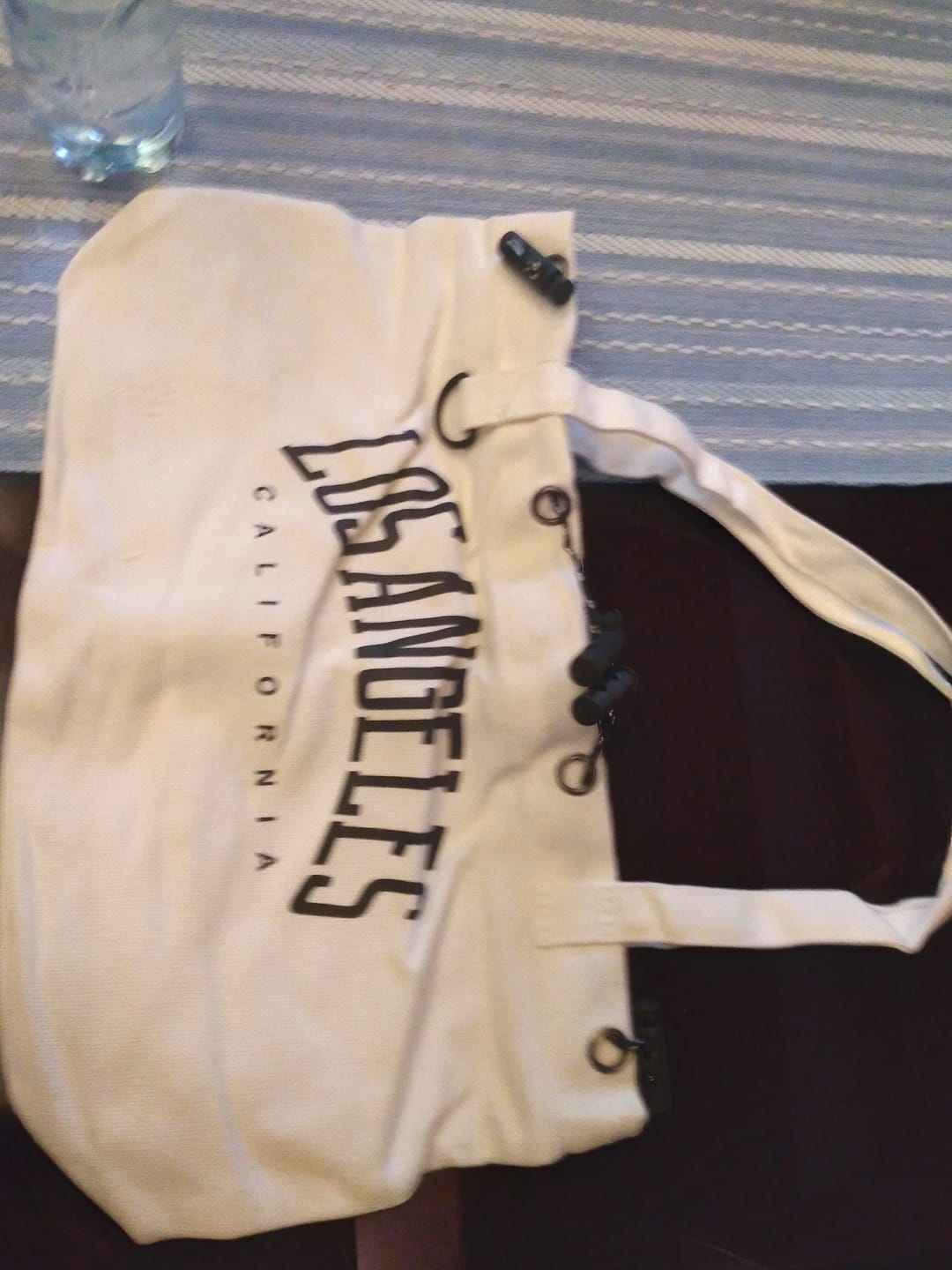 Customer photo review of 8MNY-MC003 3 Ways Canvas Women's Bag Large Capacity