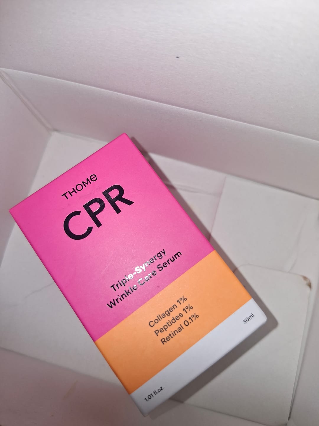 Customer photo review of THOME CPR Triple-Synergy Wrinkle Care Serum 30ml