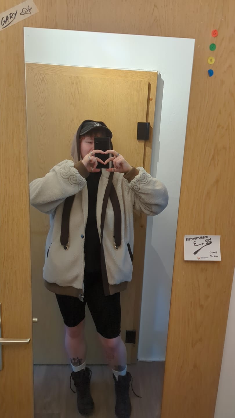 Customer photo review of The Bison Zipper Hoodie Preorder
