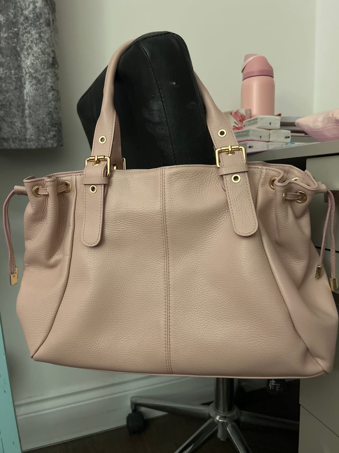 Customer photo review of Muse bag vanilla pink