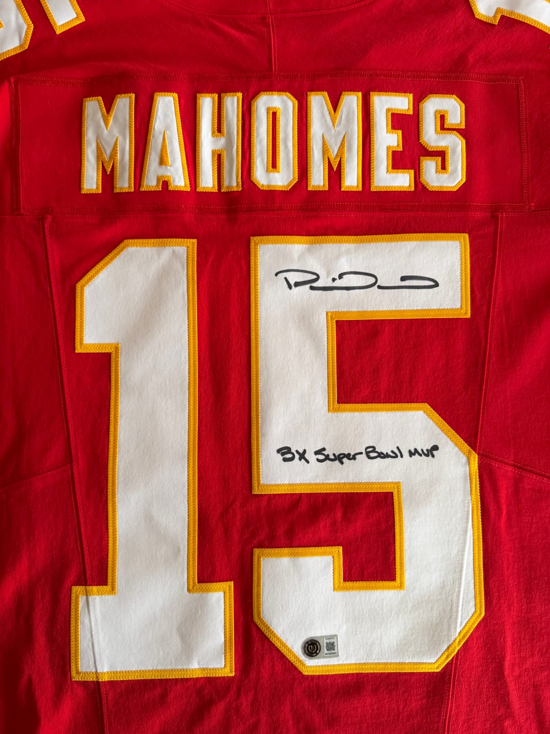 Customer photo review of Patrick Mahomes Autograph Signing