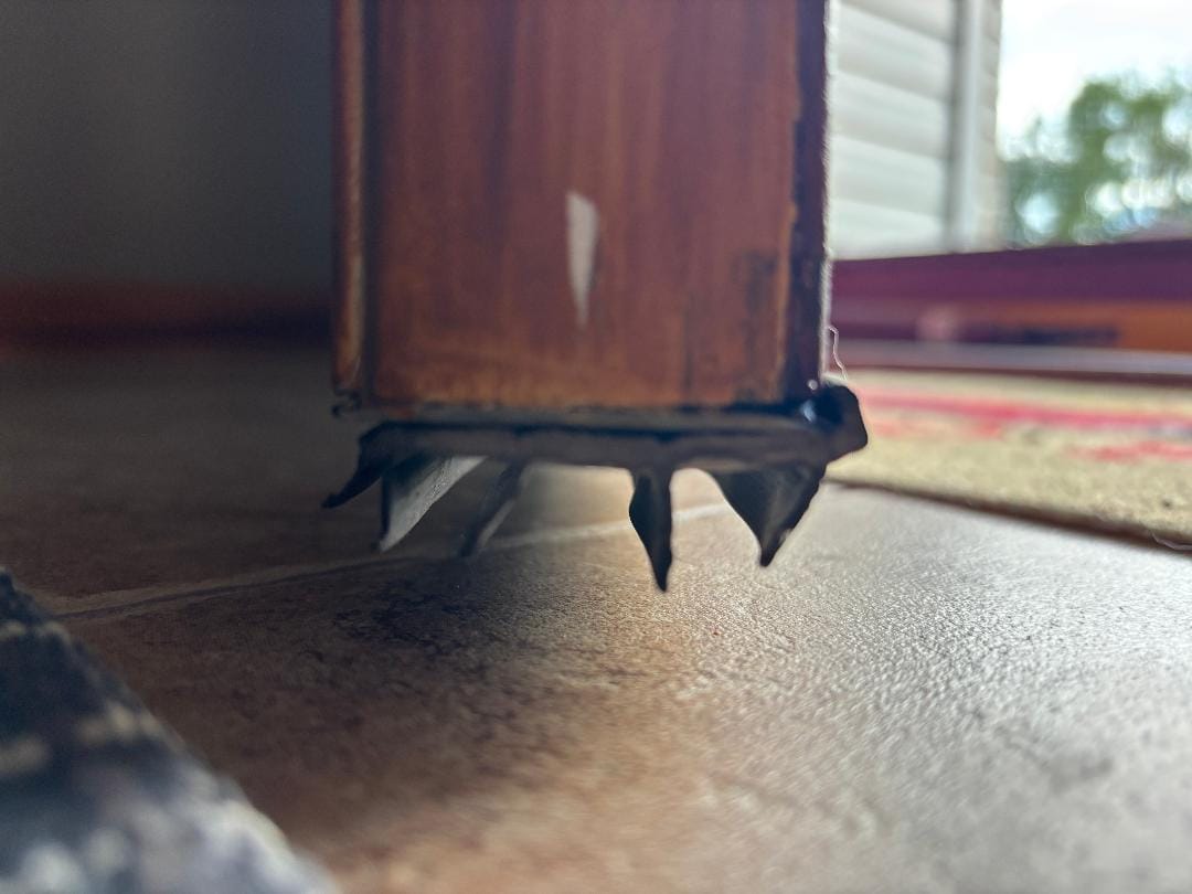 Customer photo review of 36" Universal Staple-On Door Sweep - Bronze