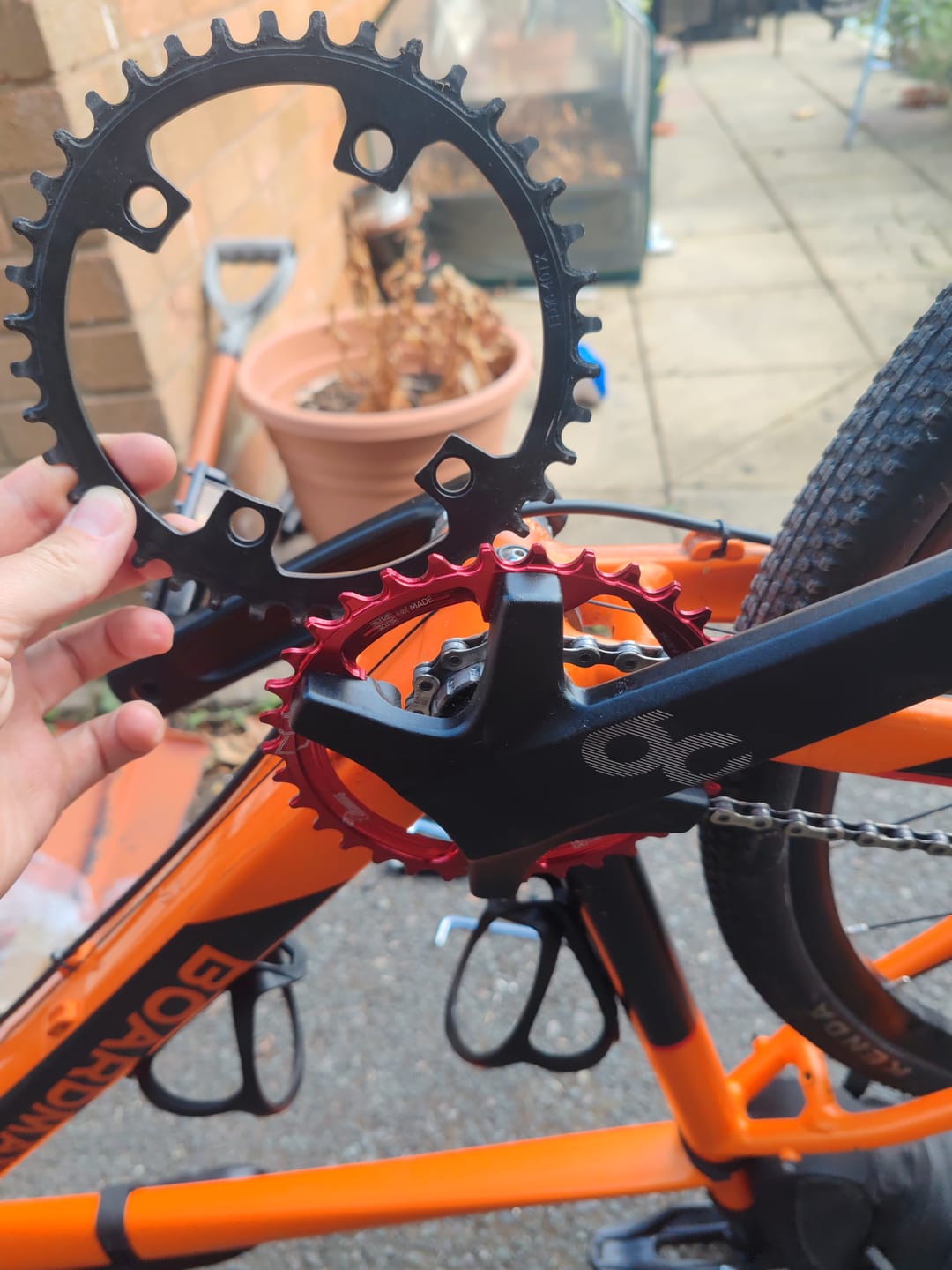 Customer photo review of 110ASYM Raptor Chainring - UK MADE