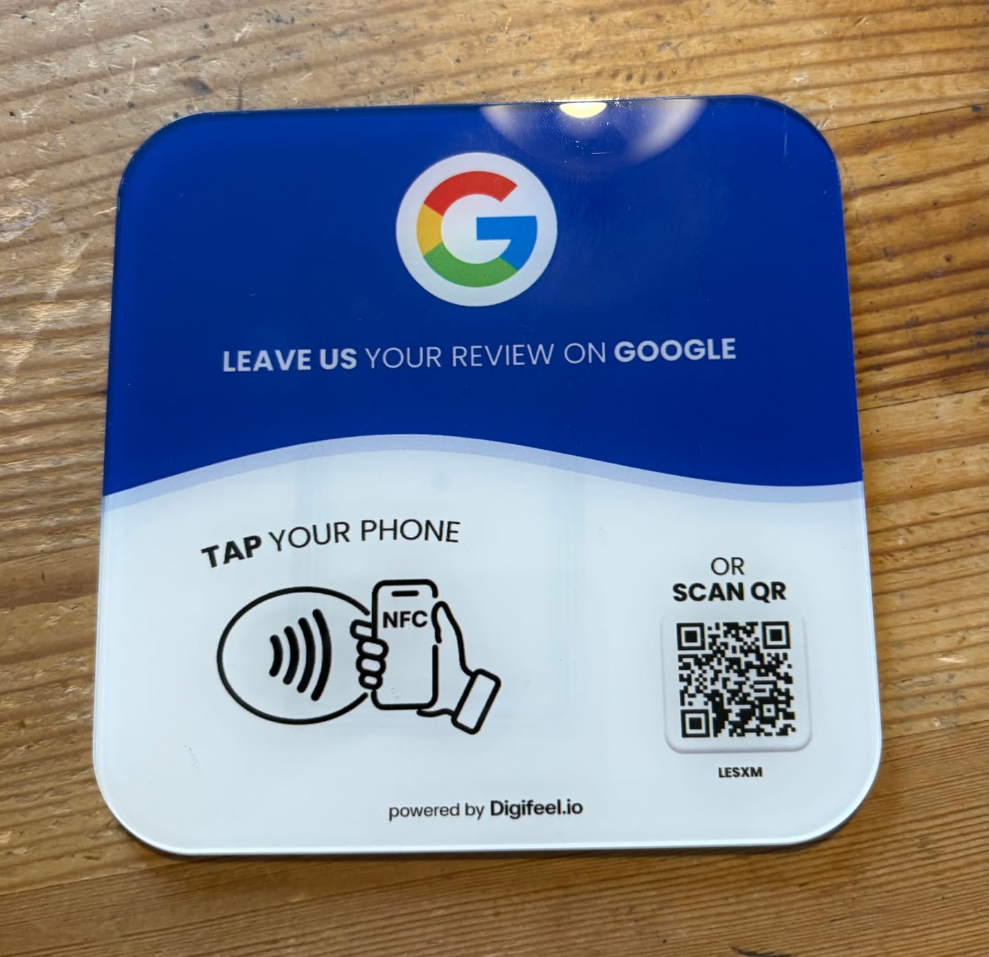 Customer photo review of Google Reviews - Plate