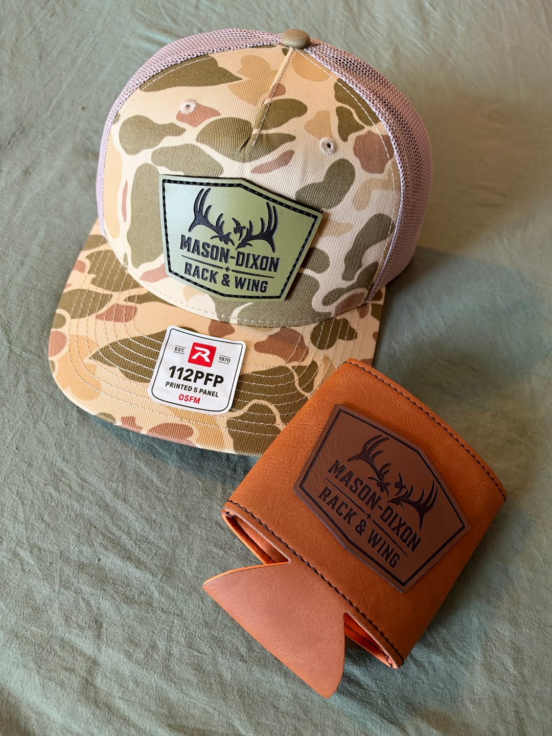 Customer photo review of Premium Custom Leather Patch Hats (Wholesale)