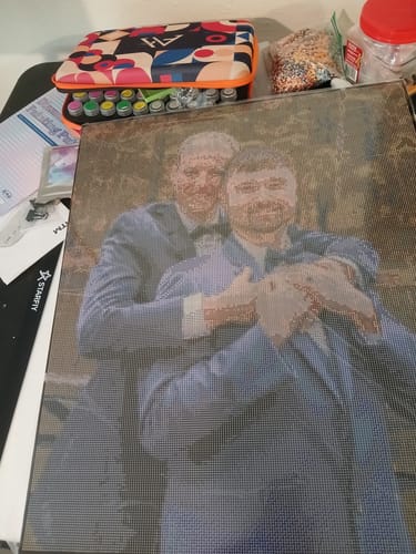 Customer photo review of Custom Diamond Painting