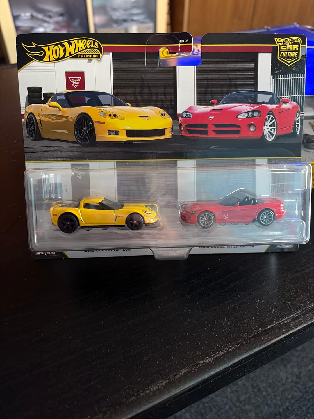 Customer photo review of Hot Wheels 1:64 Premium Car Culture 2026 2 Pack Corvette Z06 / Dodge Viper