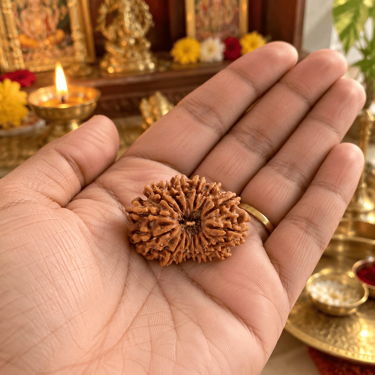 Customer photo review of Original 15 Mukhi Rudraksha (Nepali)