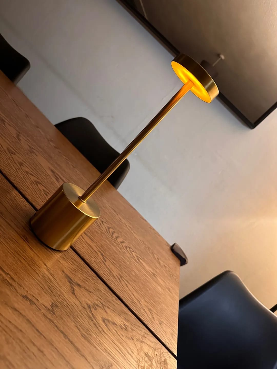 Customer photo review of Gold Table Lamp for Bedside, Cordless Rechargeable, 34 cm