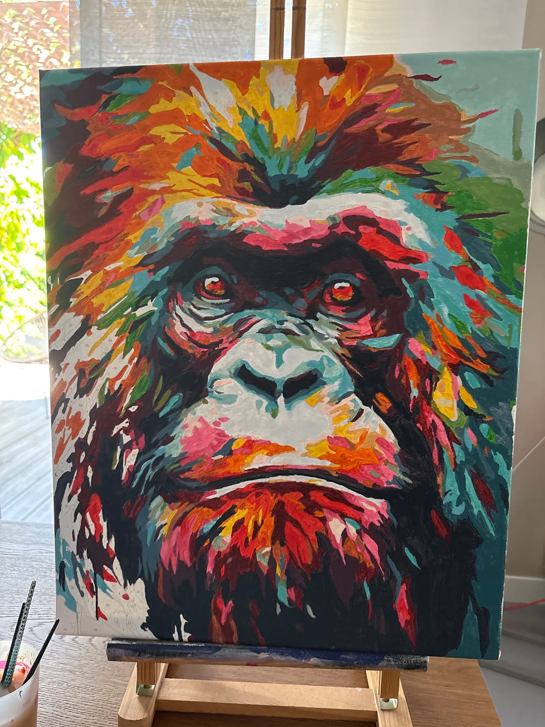 Customer photo review of Orang-outan Coloré Abstrait