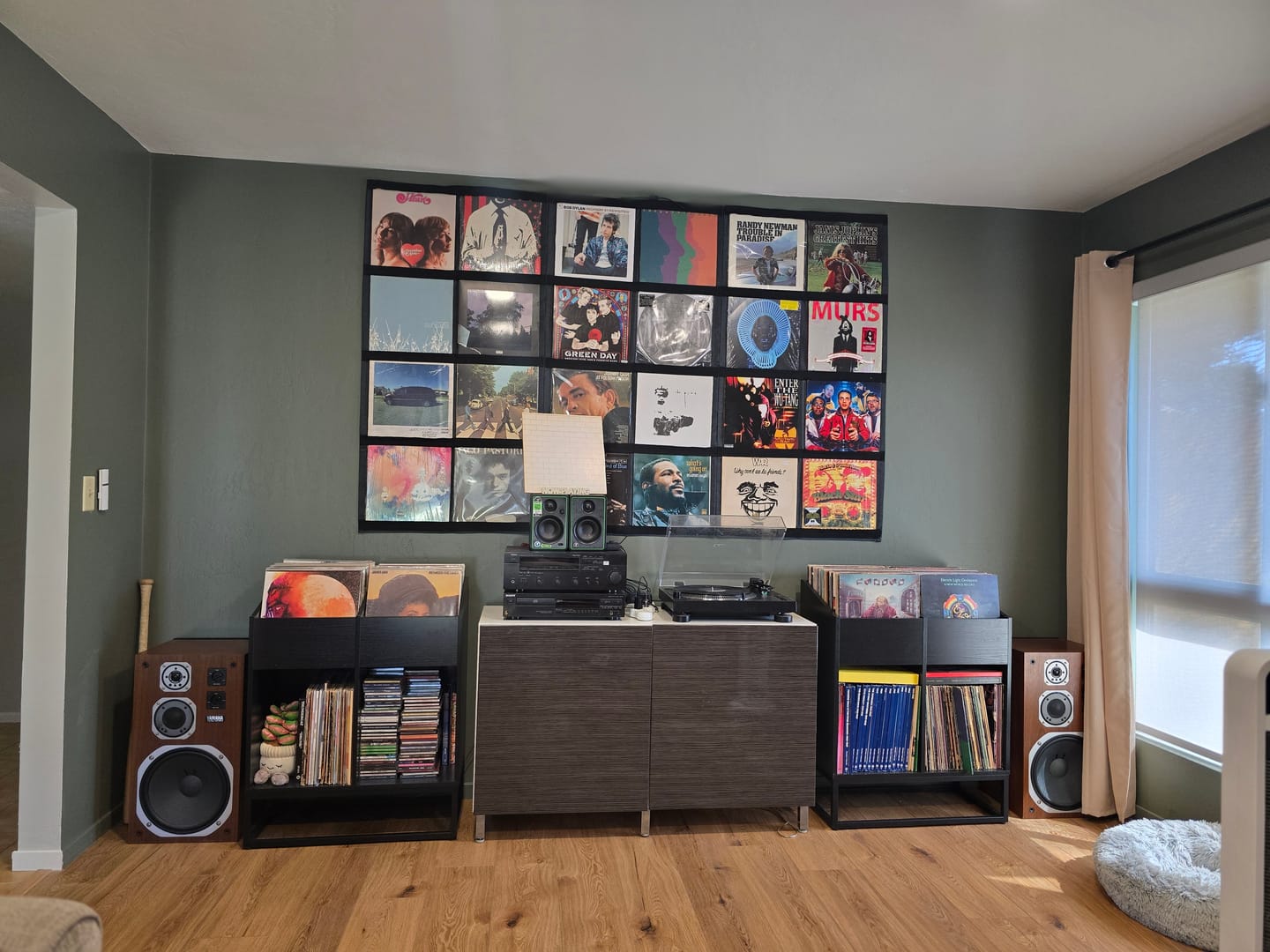 Customer photo review of 12" Vinyl Record Display Frame - LP Wall Storage