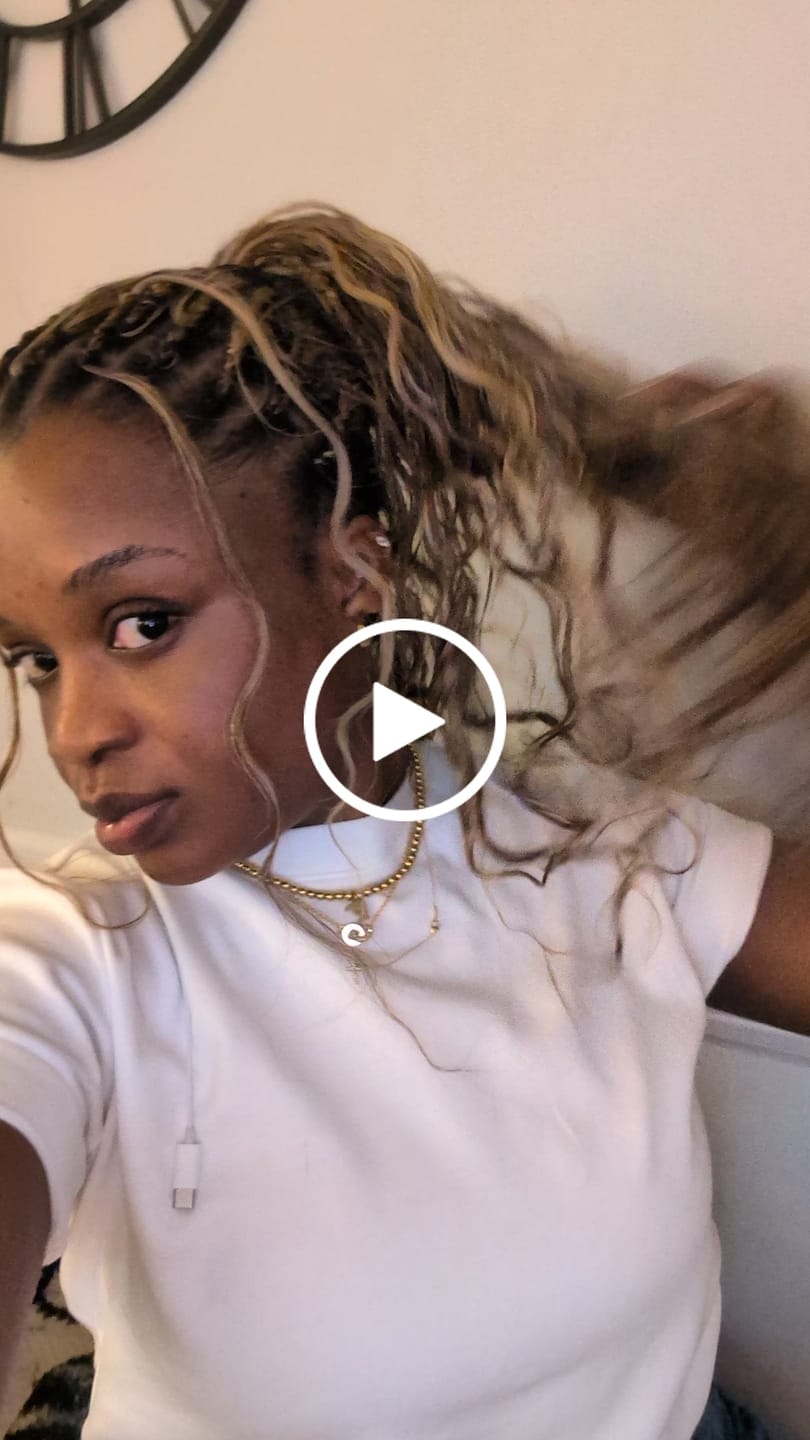 Customer video review of #4/#27/#30 Mix Color Blend Body Wave Bulk Human Braiding Hair