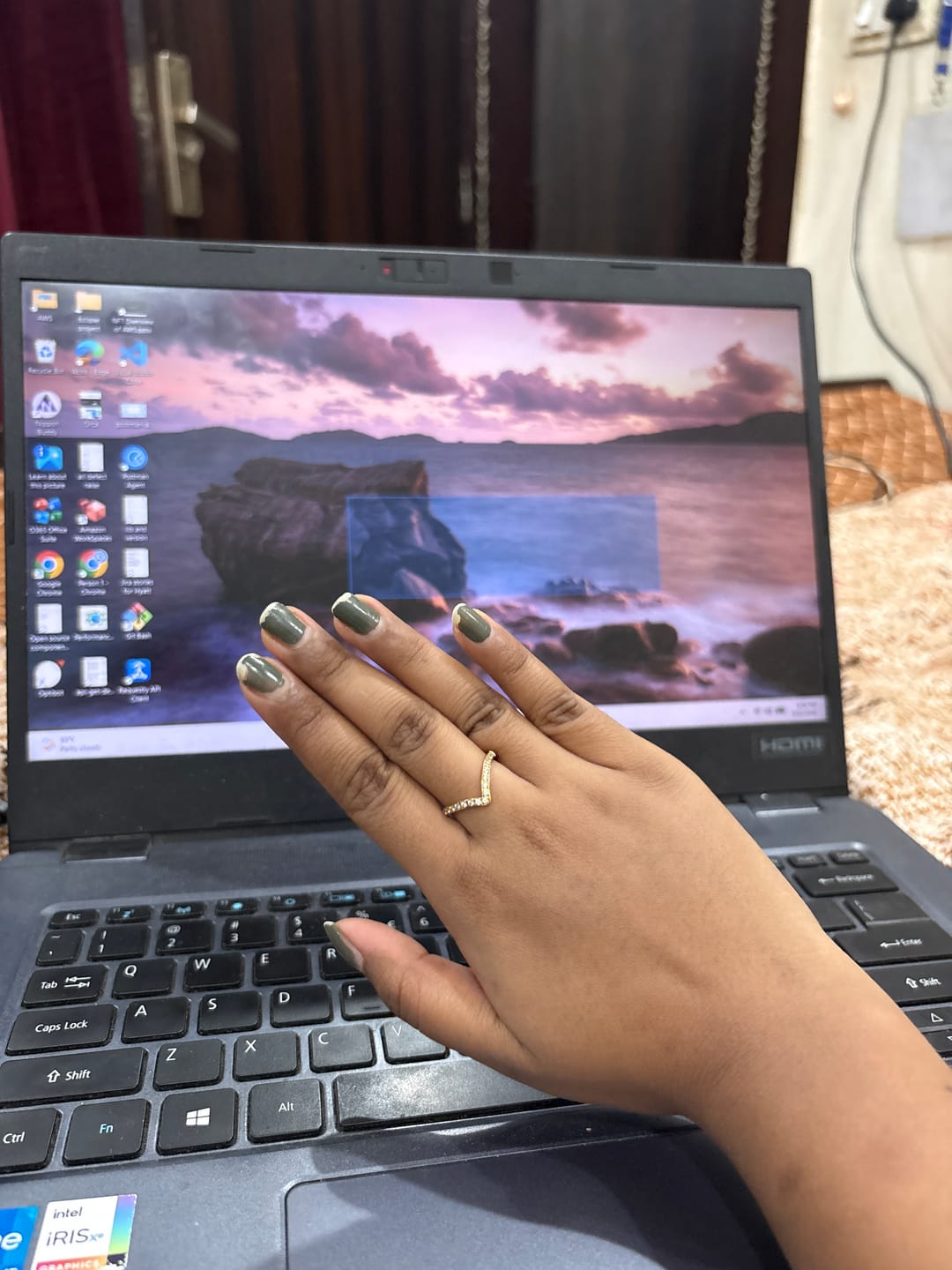 Customer photo review of Chevron Ring