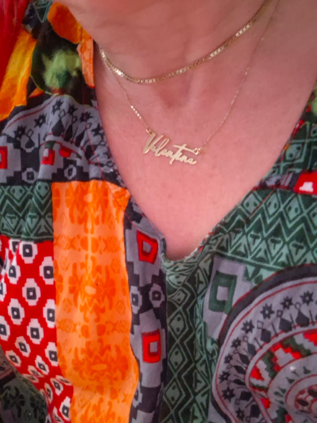 Customer photo review of Collana Nome Firma