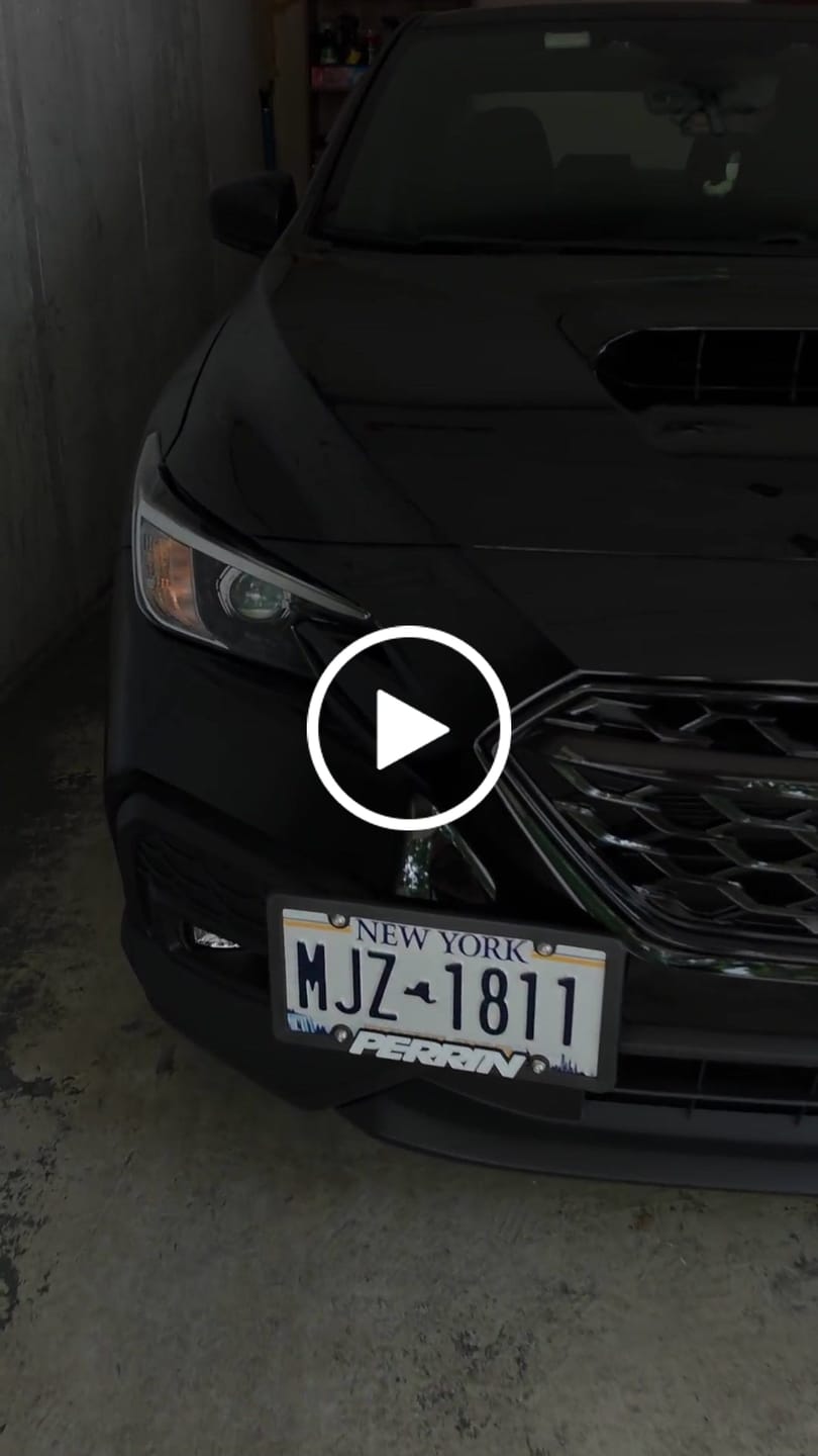 Customer video review of License Plate Relocation for 2022-2026 WRX, Forester XT, Outback, Crosstrek, Impreza