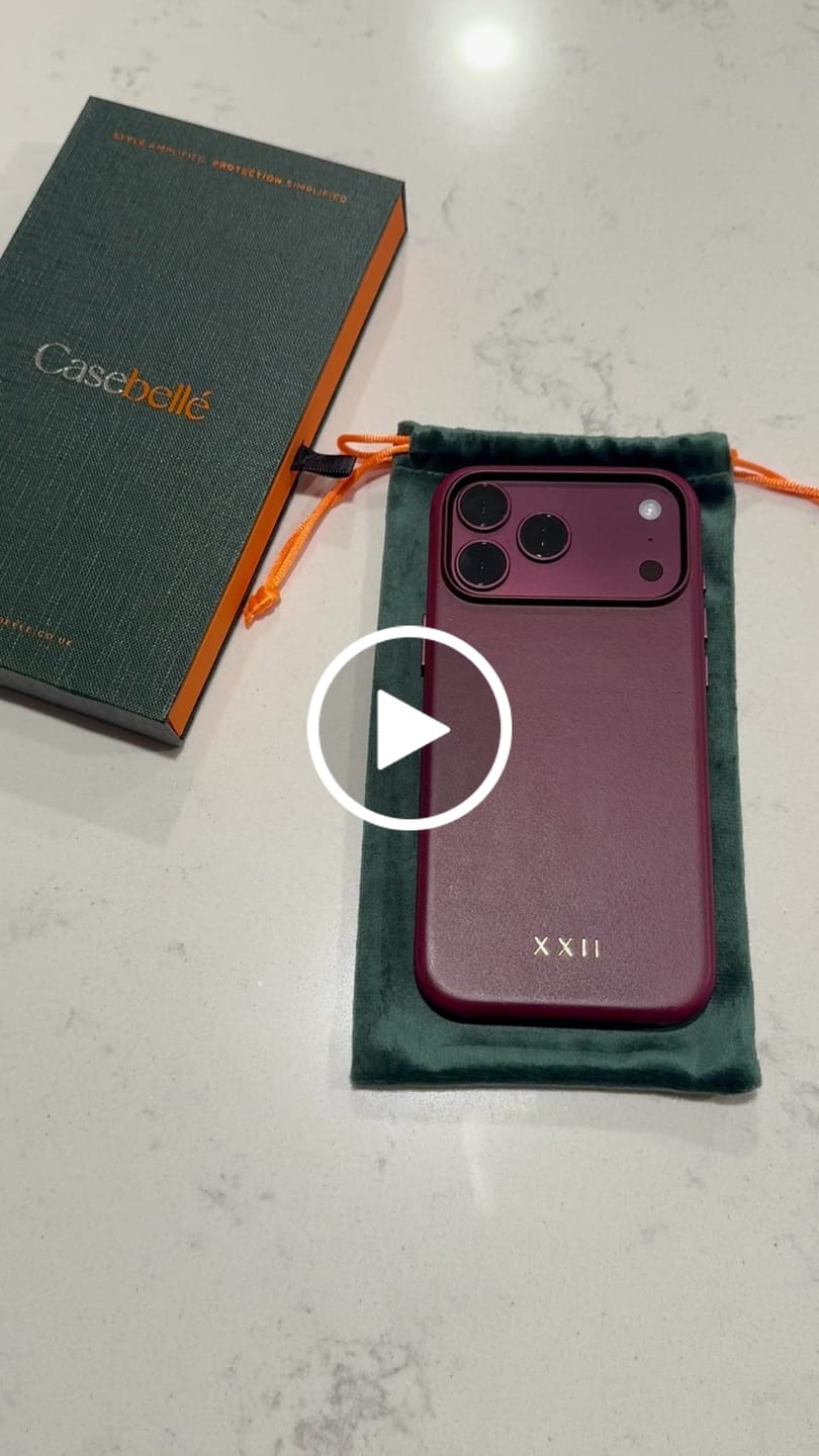 Customer video review of iPhone 18 Pro Max Leather Case - MagSafe - Burgundy