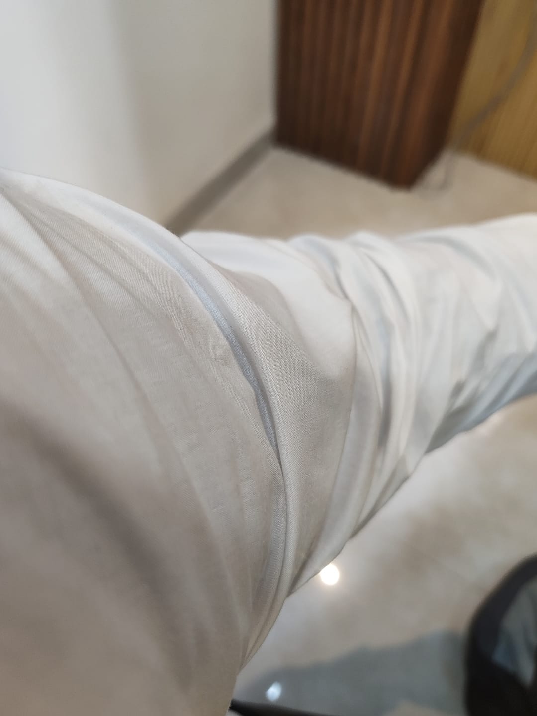 Customer photo review of User Cotton - 100% Cotton Formal White Shirt For Men | Uathayam