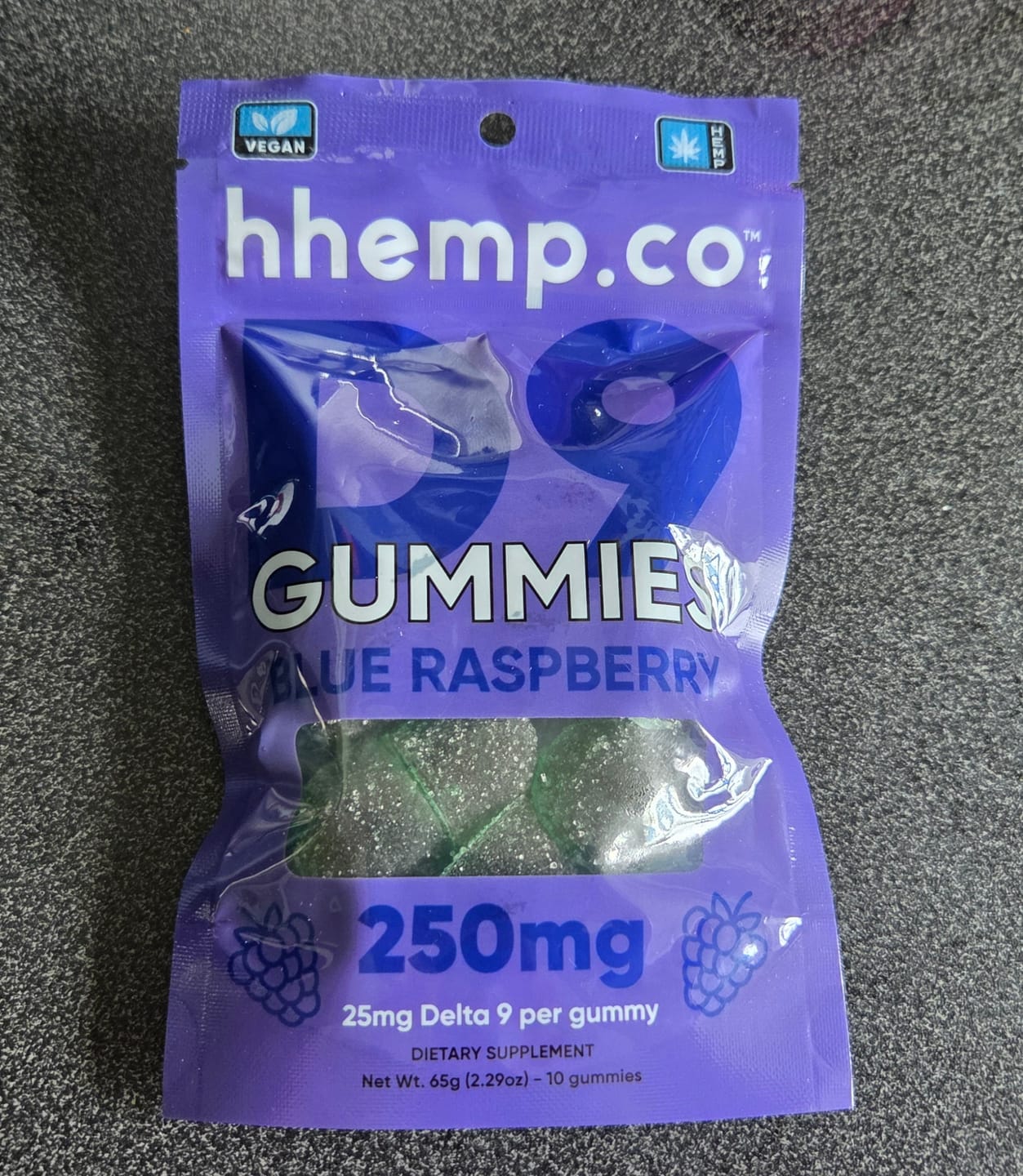 Customer photo review of hhemp.co Delta 9 Gummies