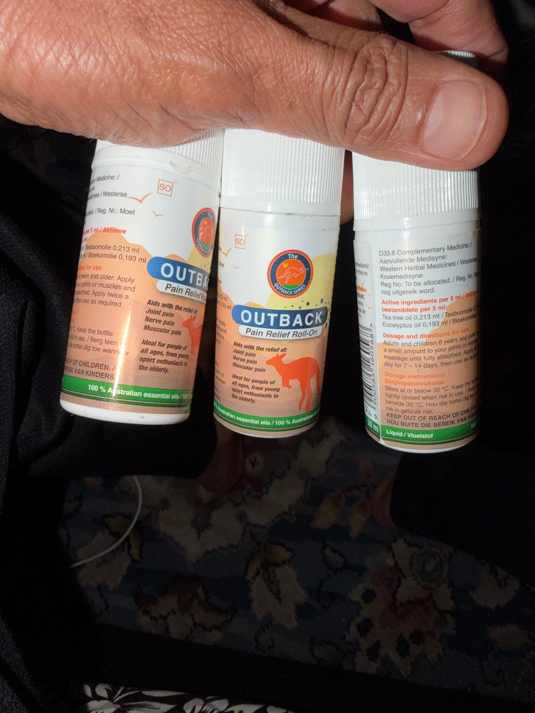 Customer photo review of Outback Pain Relief™ Oil 50ML Roll-On