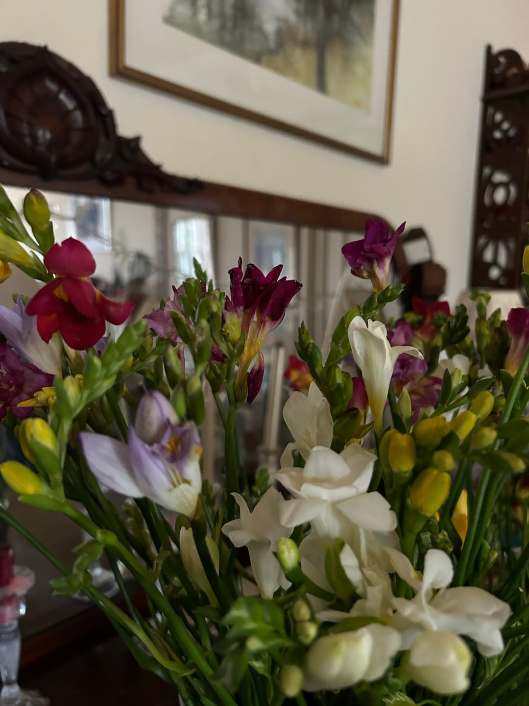 Customer photo review of Mixed Guernsey Long Stem Freesia Flowers