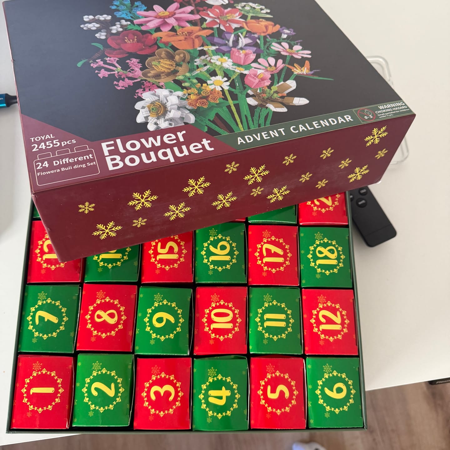 Customer photo review of Floral Advent Calendar