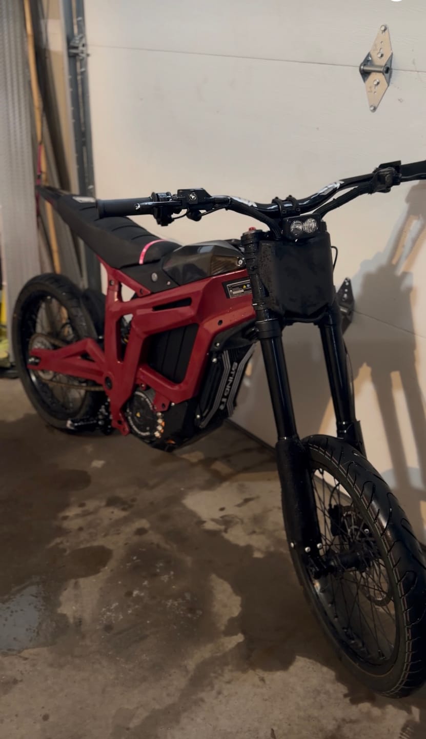 Customer photo review of Custom Seat Cover: Talaria Sting R MX4
