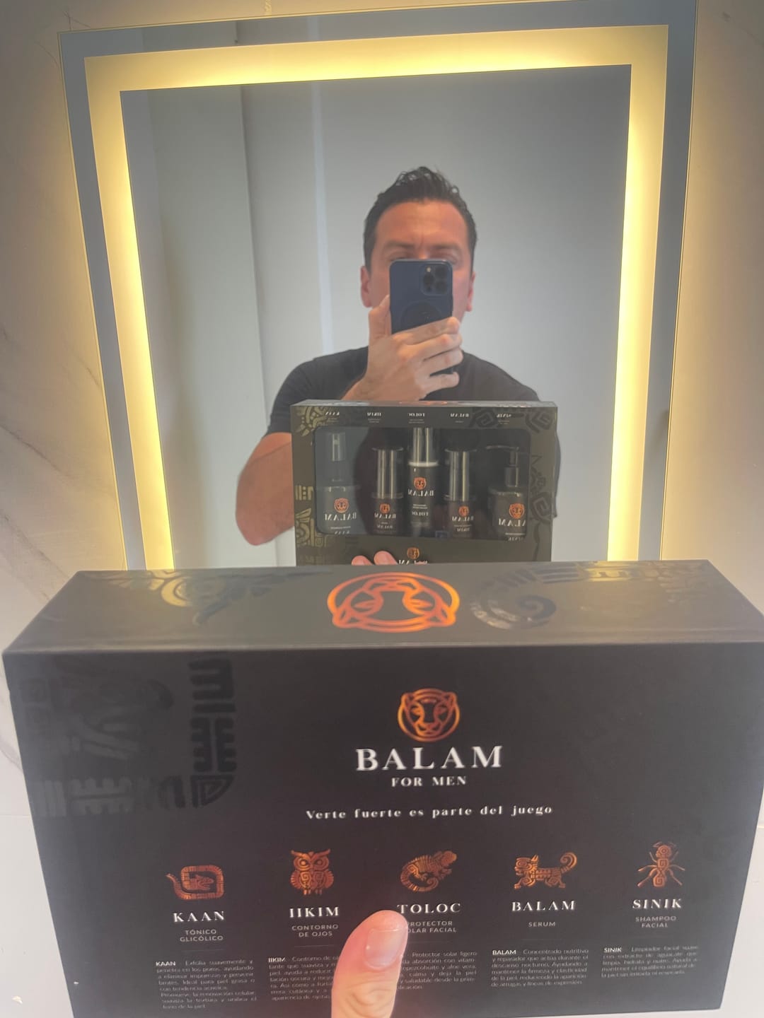 Customer photo review of KIT ANTI EDAD PARA HOMBRES - 5 PRODUCTOS