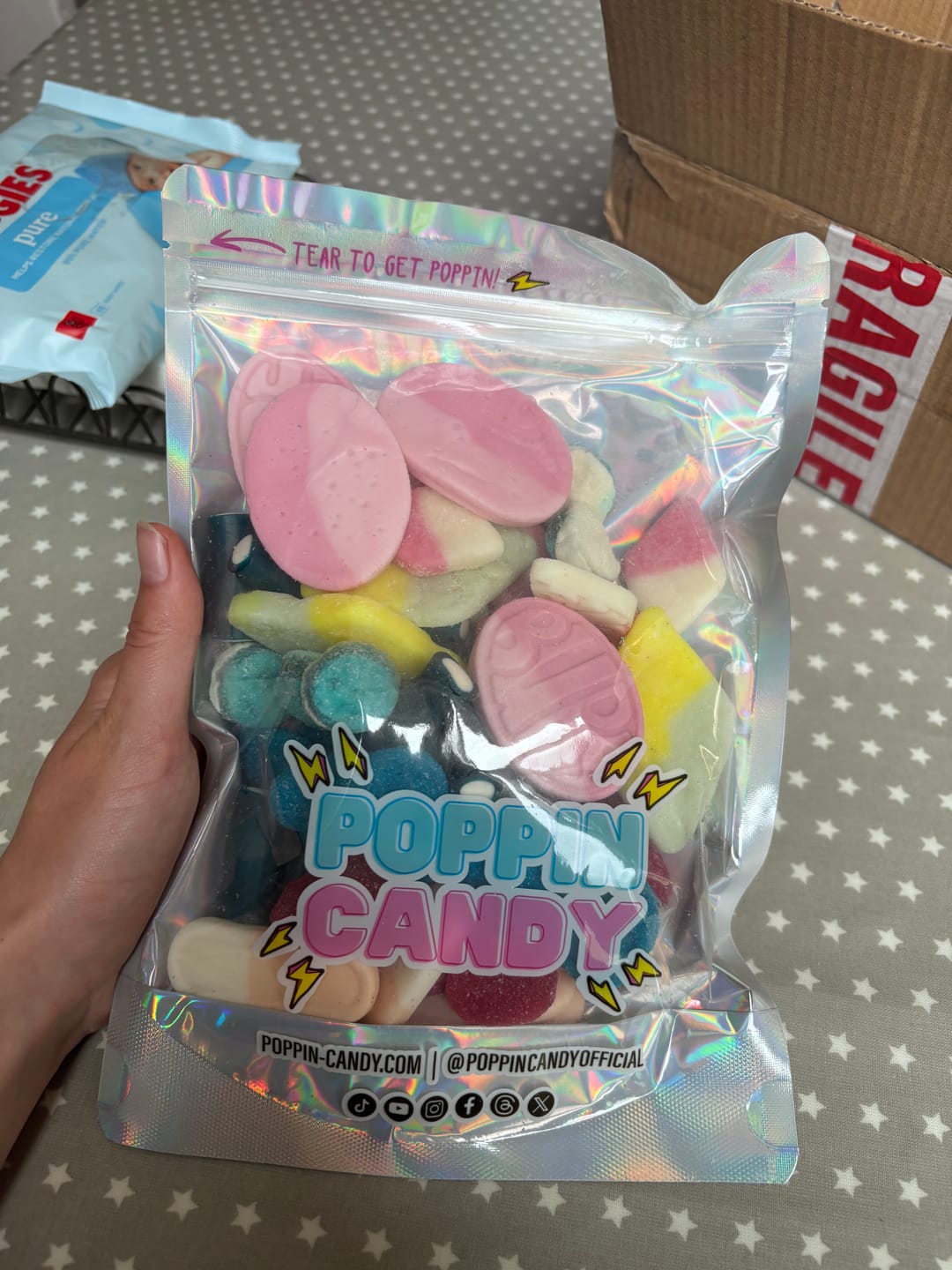 Customer photo review of Fondant Filled Blue Raspberry Tarts