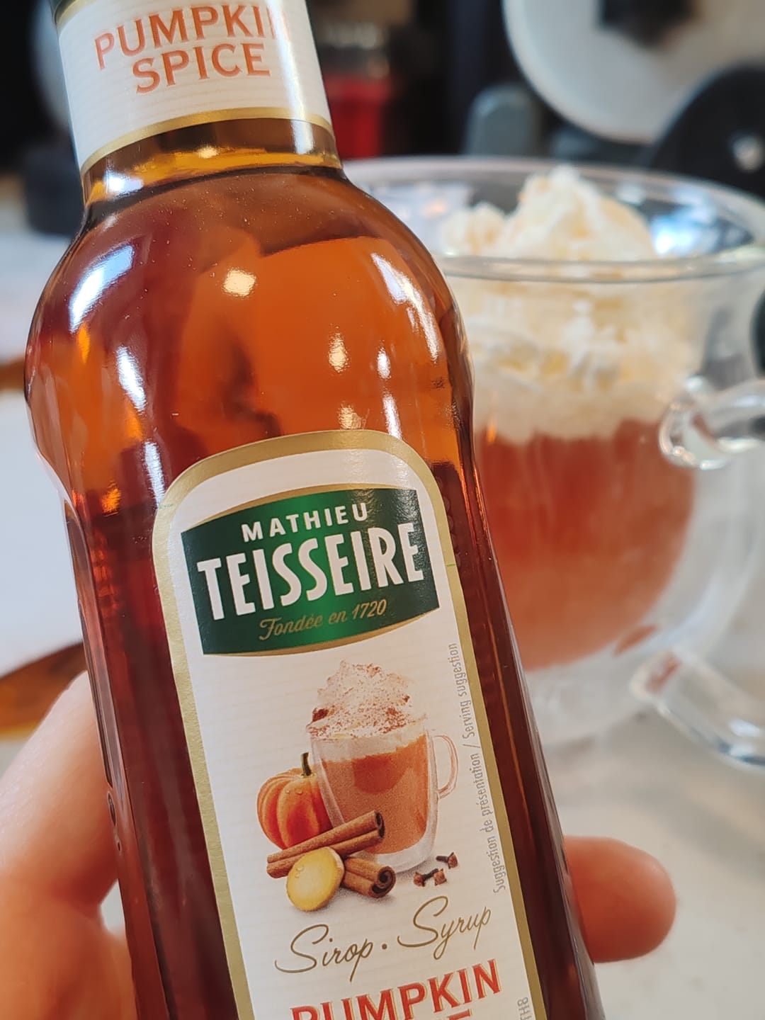 Customer photo review of Pumpkin-Spice Sirup für Herbst & Halloween | Kürbis Zimt Nelken Geschmack