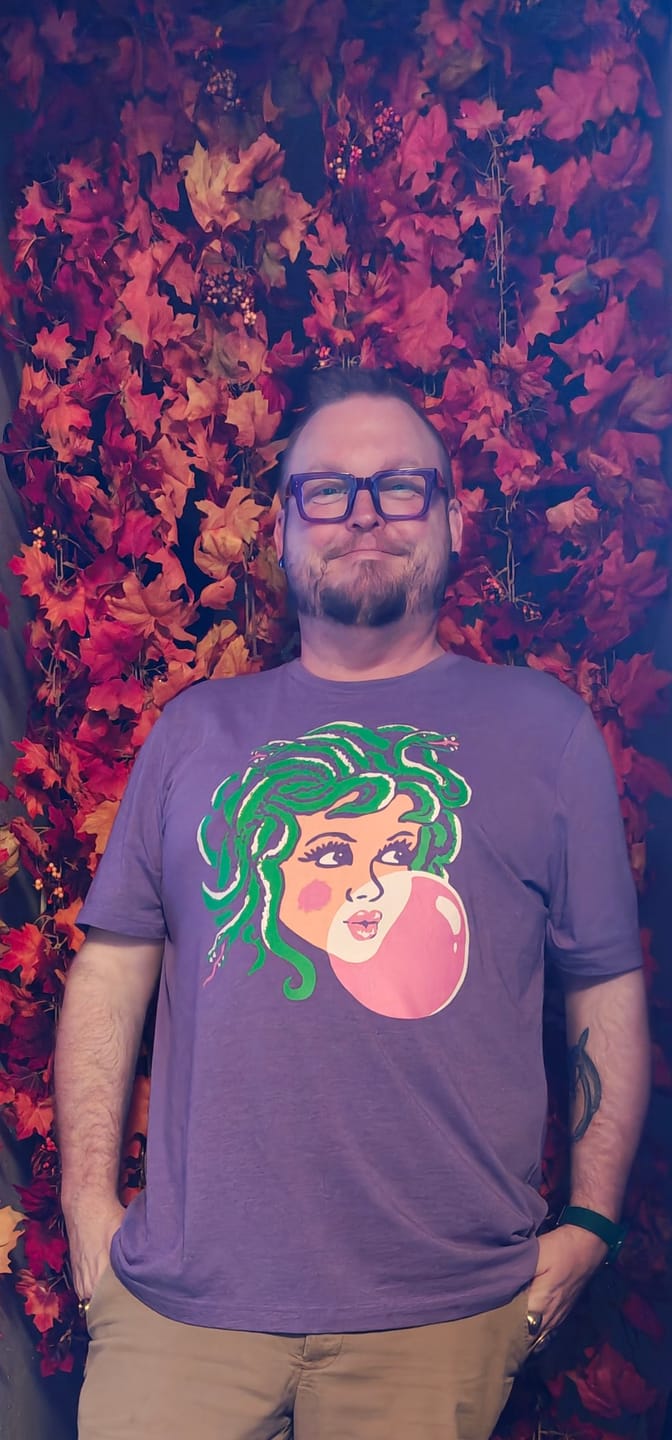 Customer photo review of Medusa Bubblegum Tee
