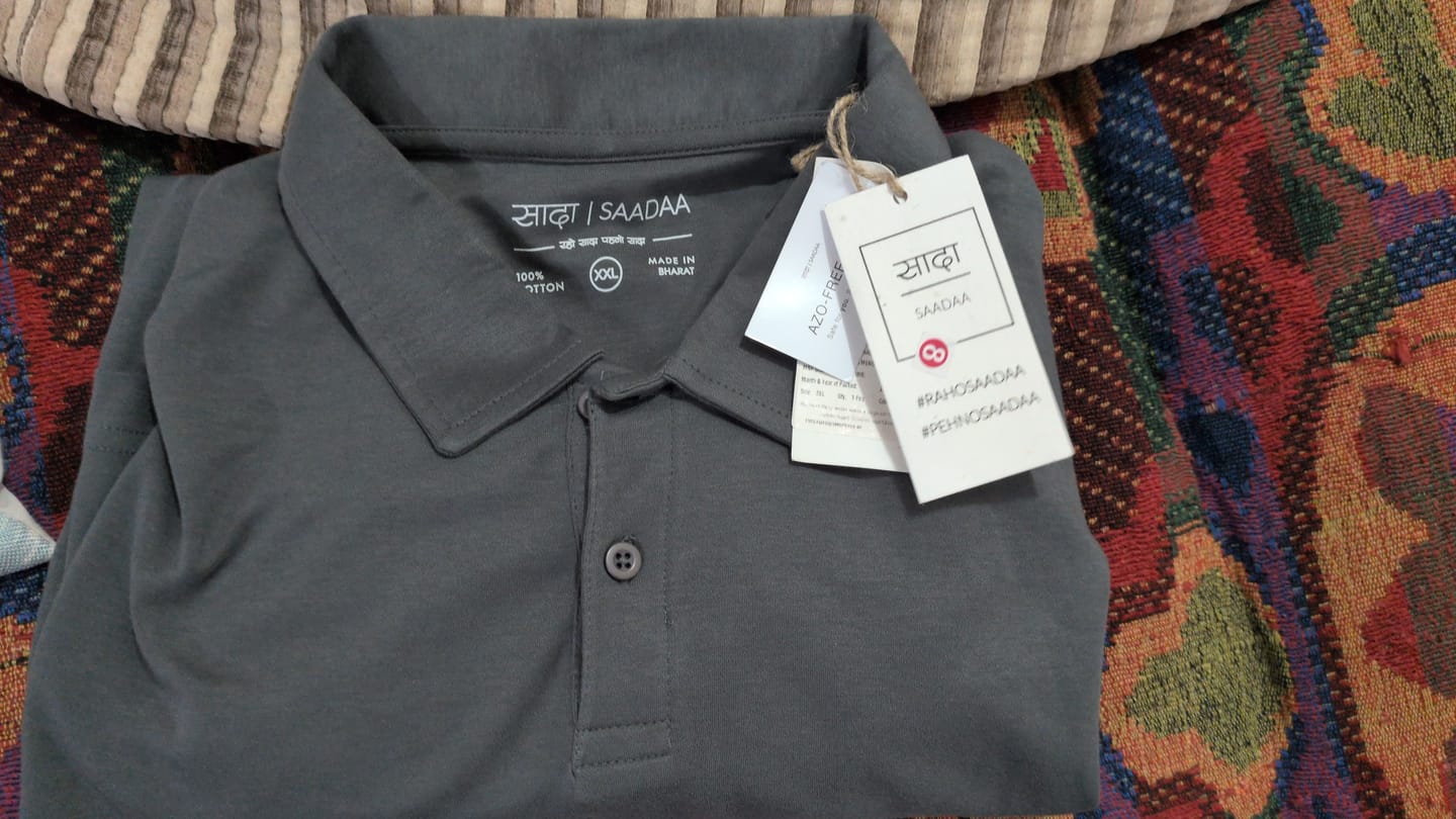 Customer photo review of Men German Grey Polo T-shirt