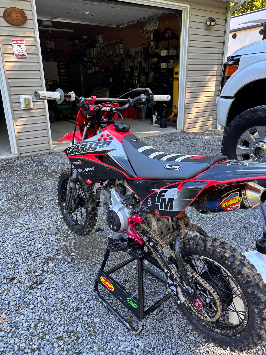 Customer photo review of Custom Seat Cover: 2025 Kawasaki KLX110