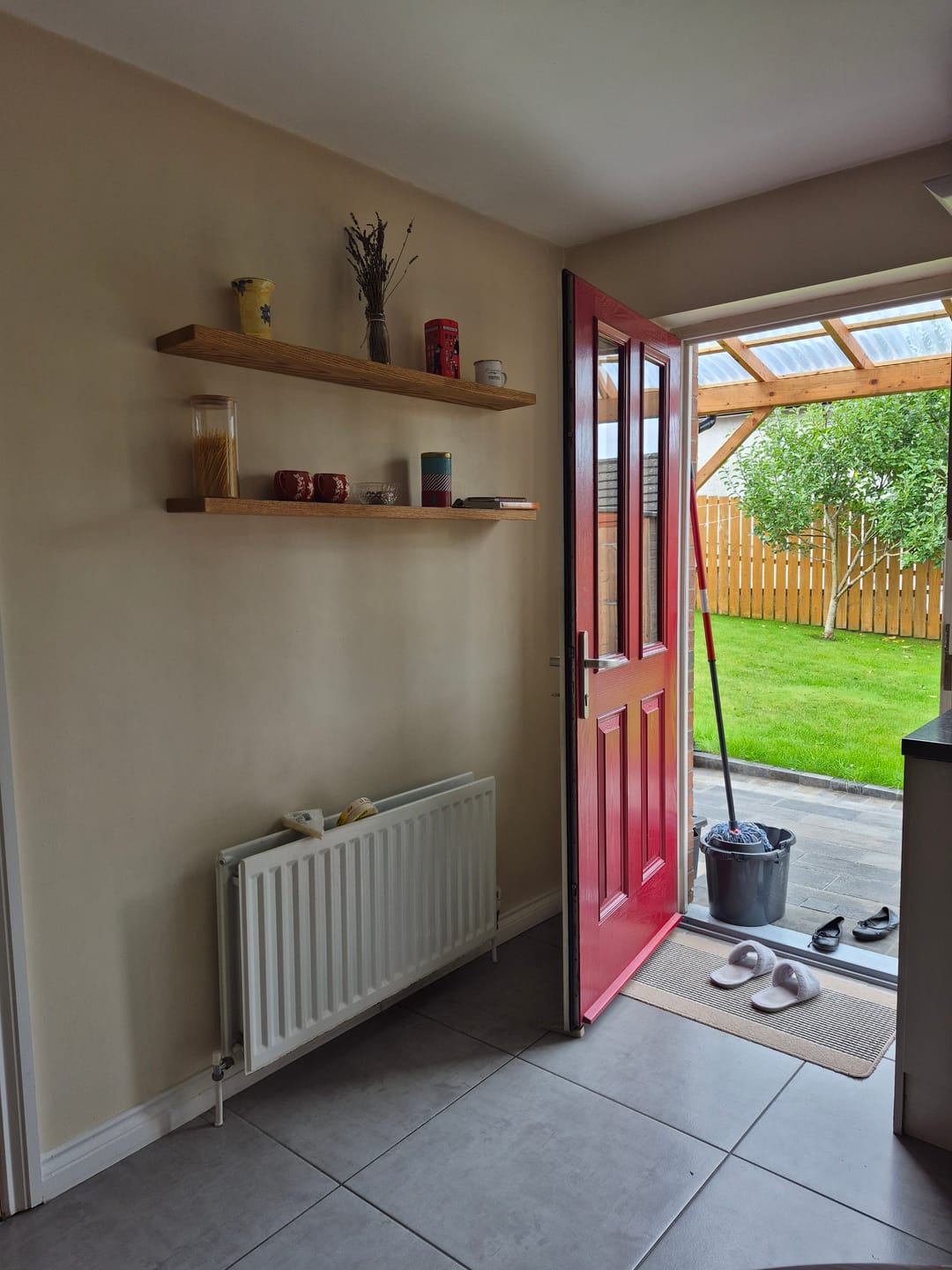 Customer photo review of Oak Floating Shelves – Pack of 2