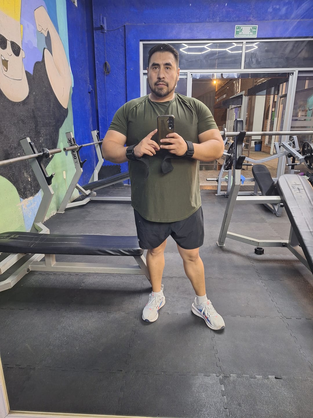 Customer photo review of Training Sport Tee - Army Green