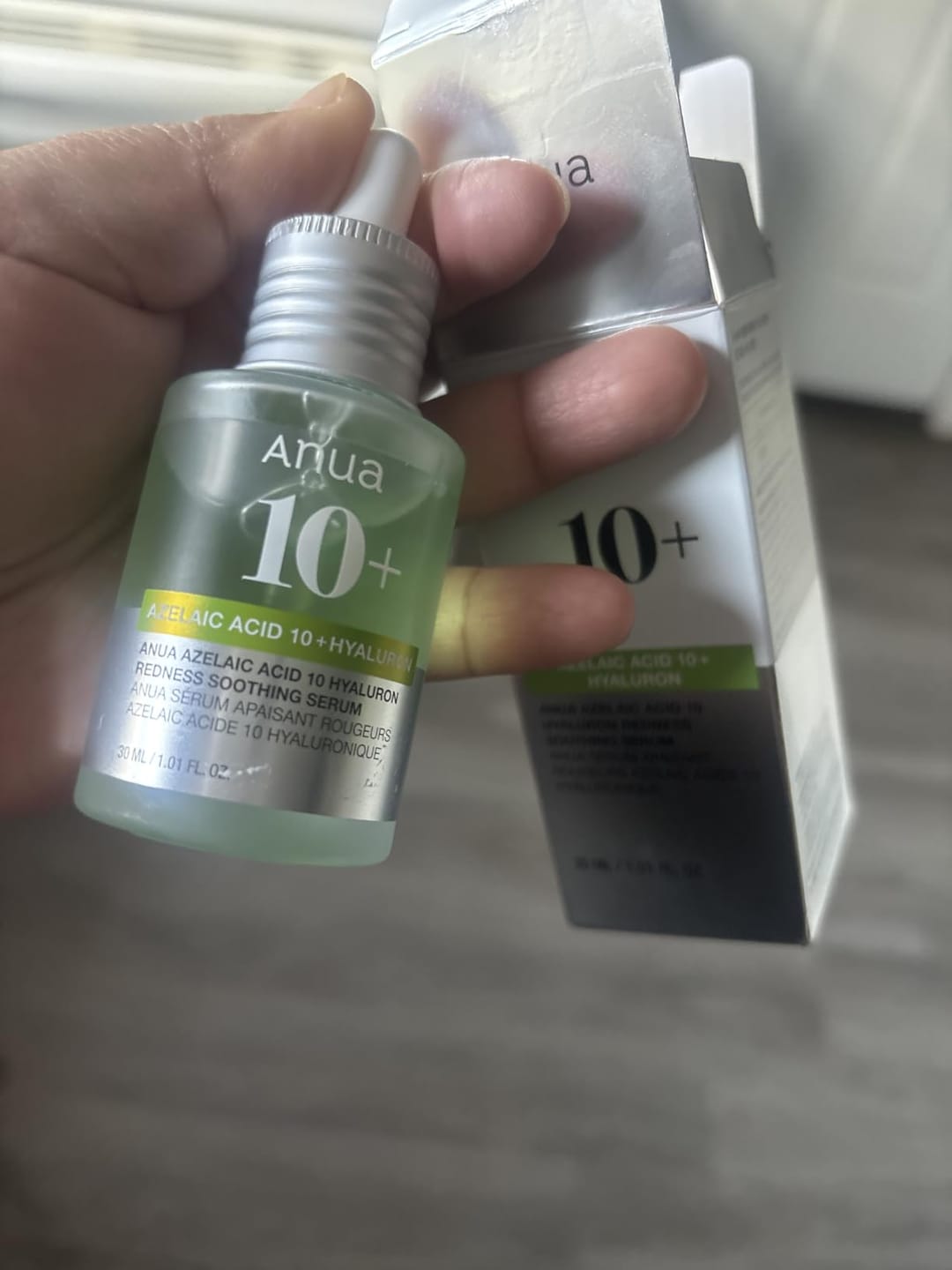 Customer photo review of Anua - Azelaic Acid 10 + Hyaluron Redness Soothing Serum