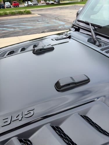 Customer photo review of Raptorized Hood Bumper Cover fits Jeep JL/JT