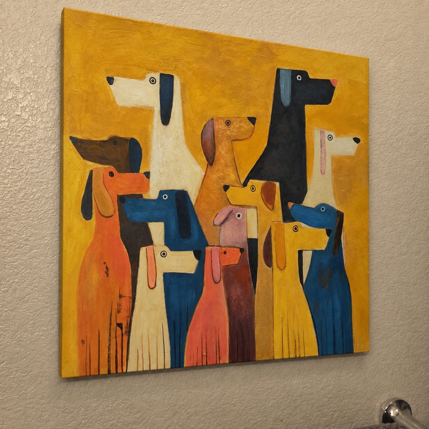Customer photo review of Abstract Animal Canvas Art #DW080