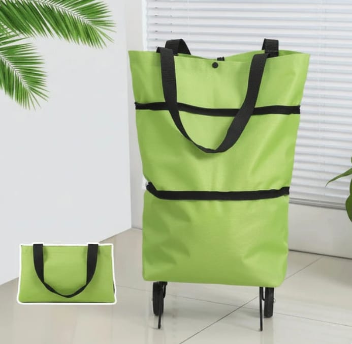 Customer photo review of Foldable Grocery Cart Bag – The Rolling Shopping Bag That Saves Your Back