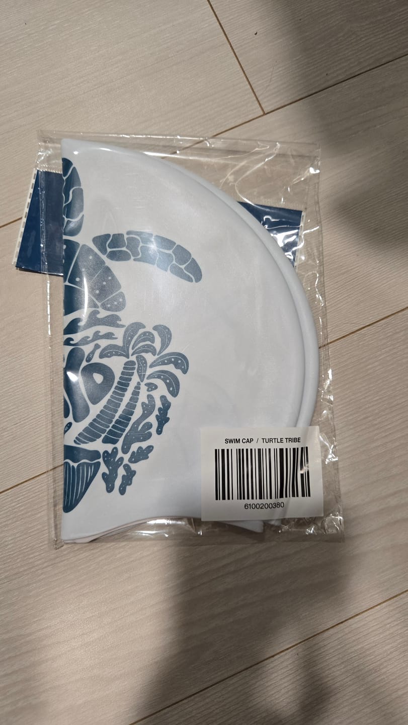 Customer photo review of JAYD Swim Cap - Turtle Tribe