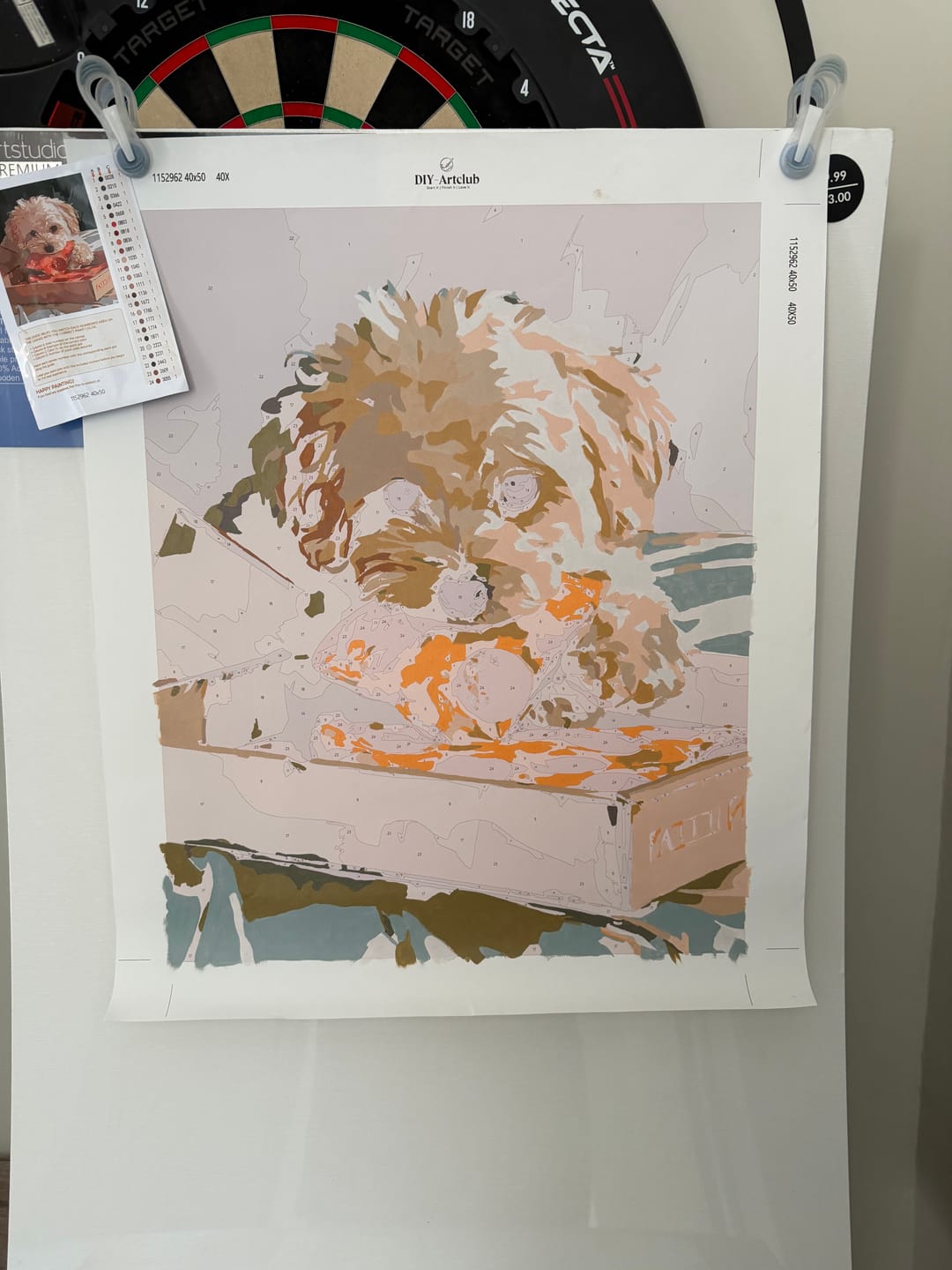 Customer photo review of Pizza Lover | Paint by Number