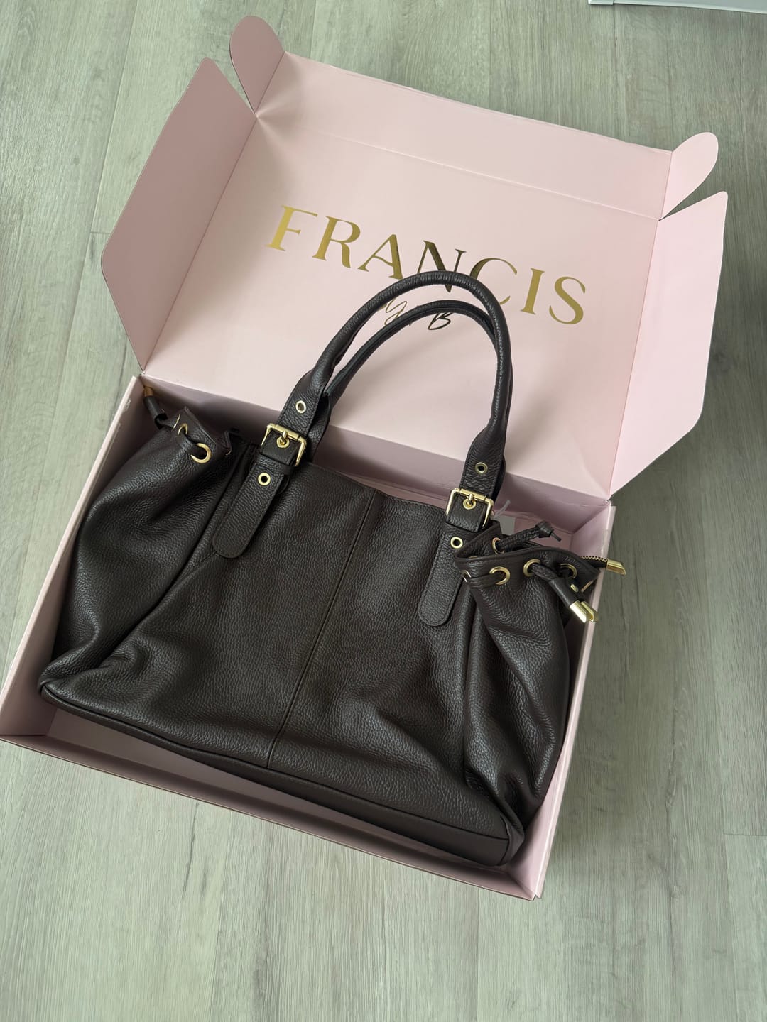 Customer photo review of Muse bag Espresso