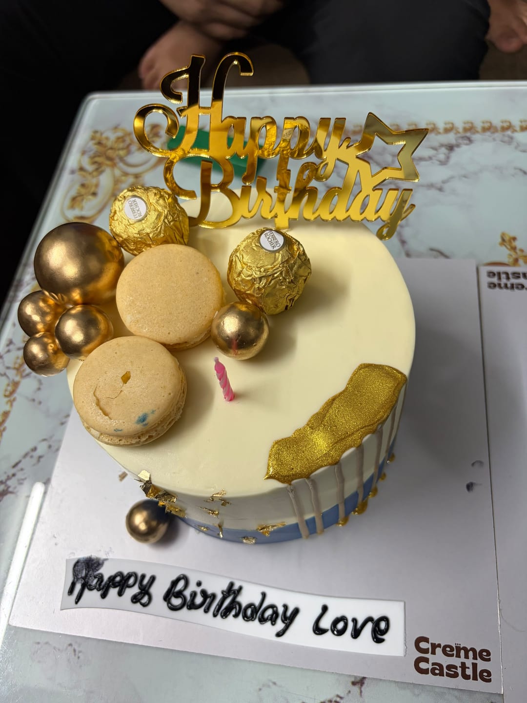 Customer photo review of Cake for First Wedding Anniversary