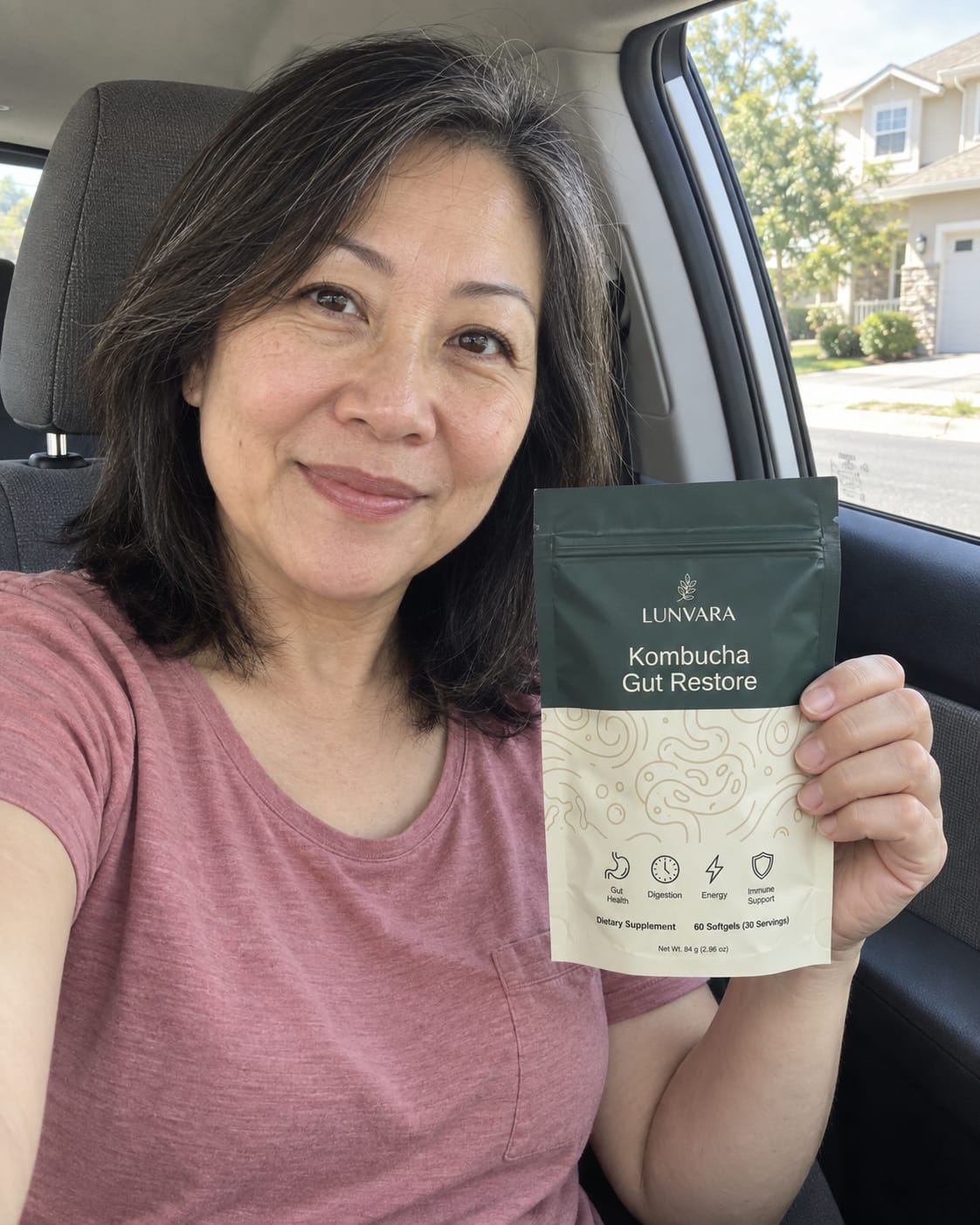 Customer photo review of Kombucha Gut Restore Softgels