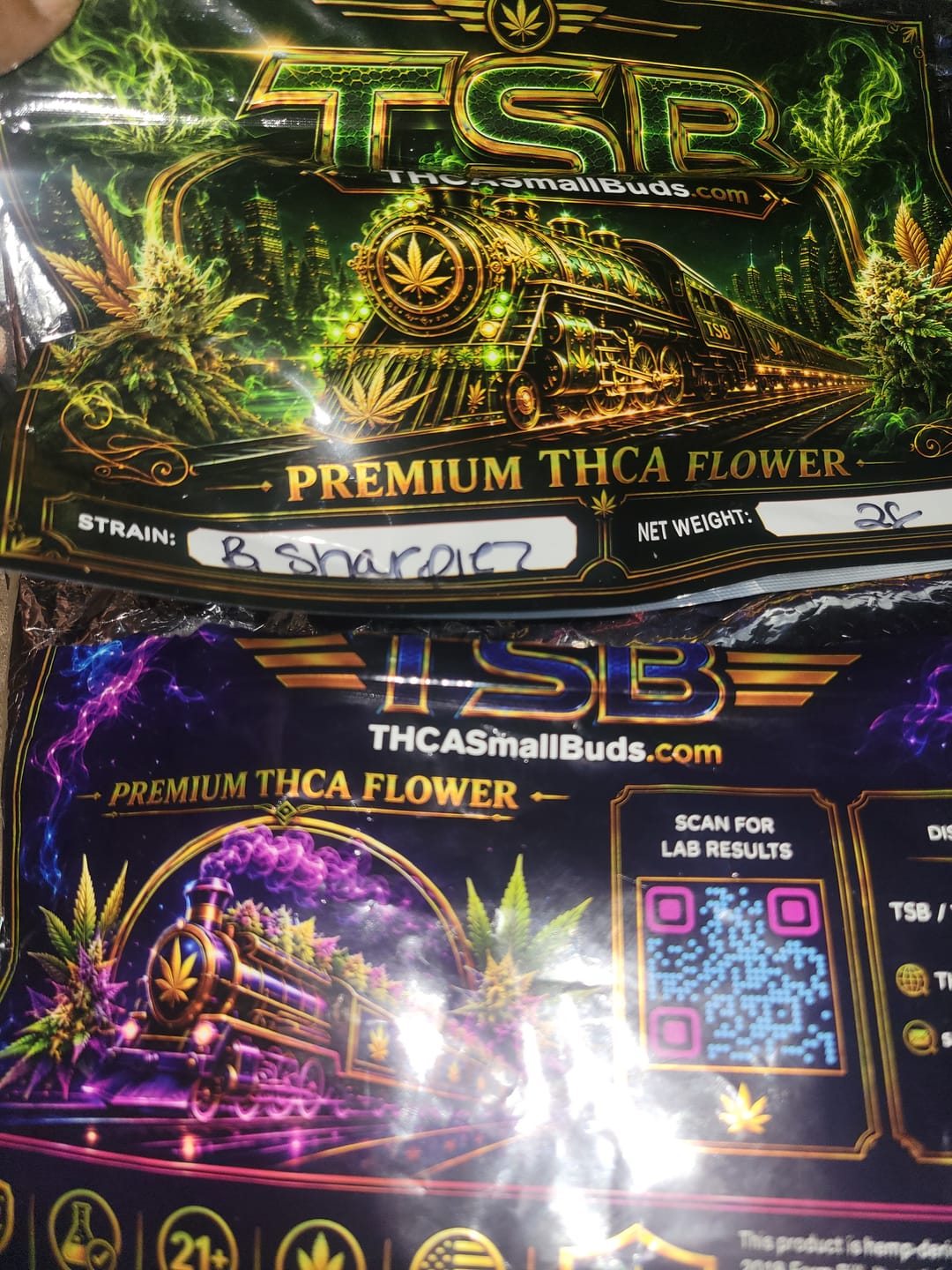 Customer photo review of Blue Sharpiez THCA Flower