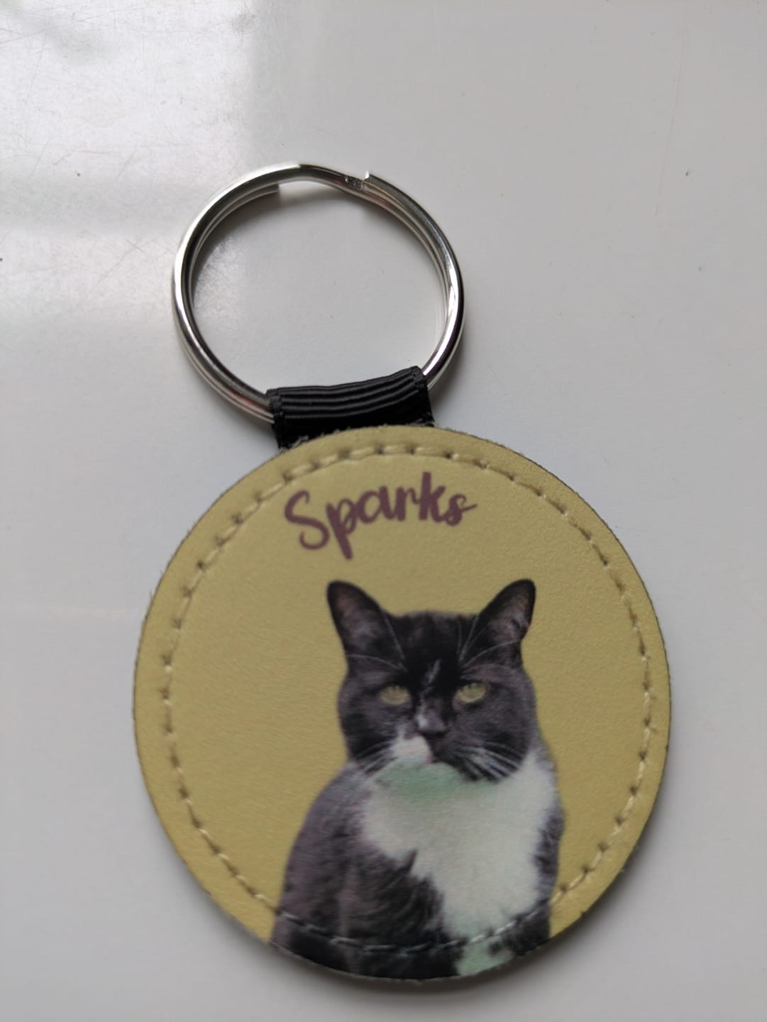 Customer photo review of Pet portrait - Personalised Keychain