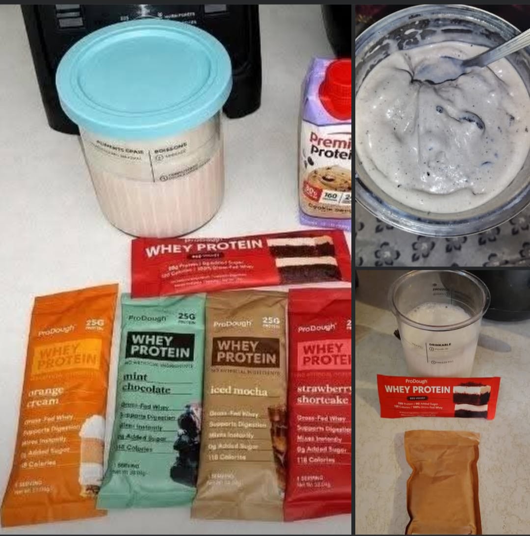 Customer photo review of Whey Protein Powder - Single Serving Sample Stick Packs
