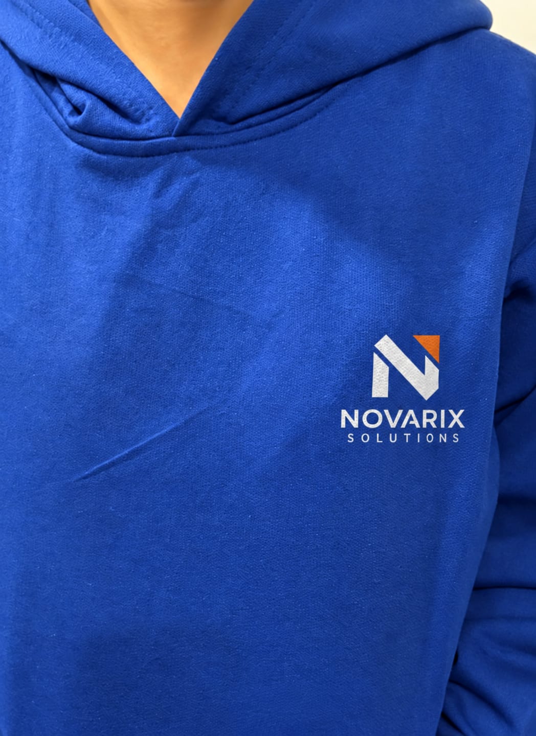 Customer photo review of Customized Hoodies With Your Company Logo | Order Logo Printed Hoodies | PrintMine.in
