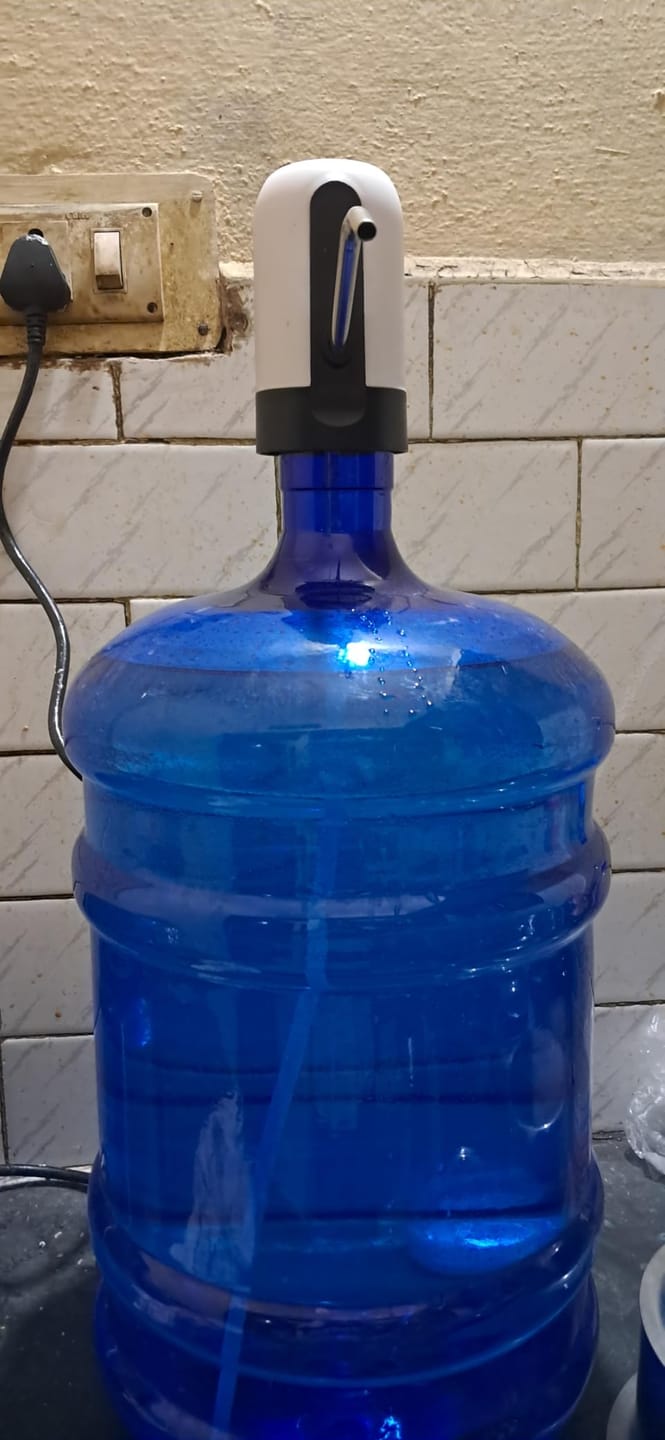 Customer photo review of Automatic Wireless Water Can Dispenser Pump
