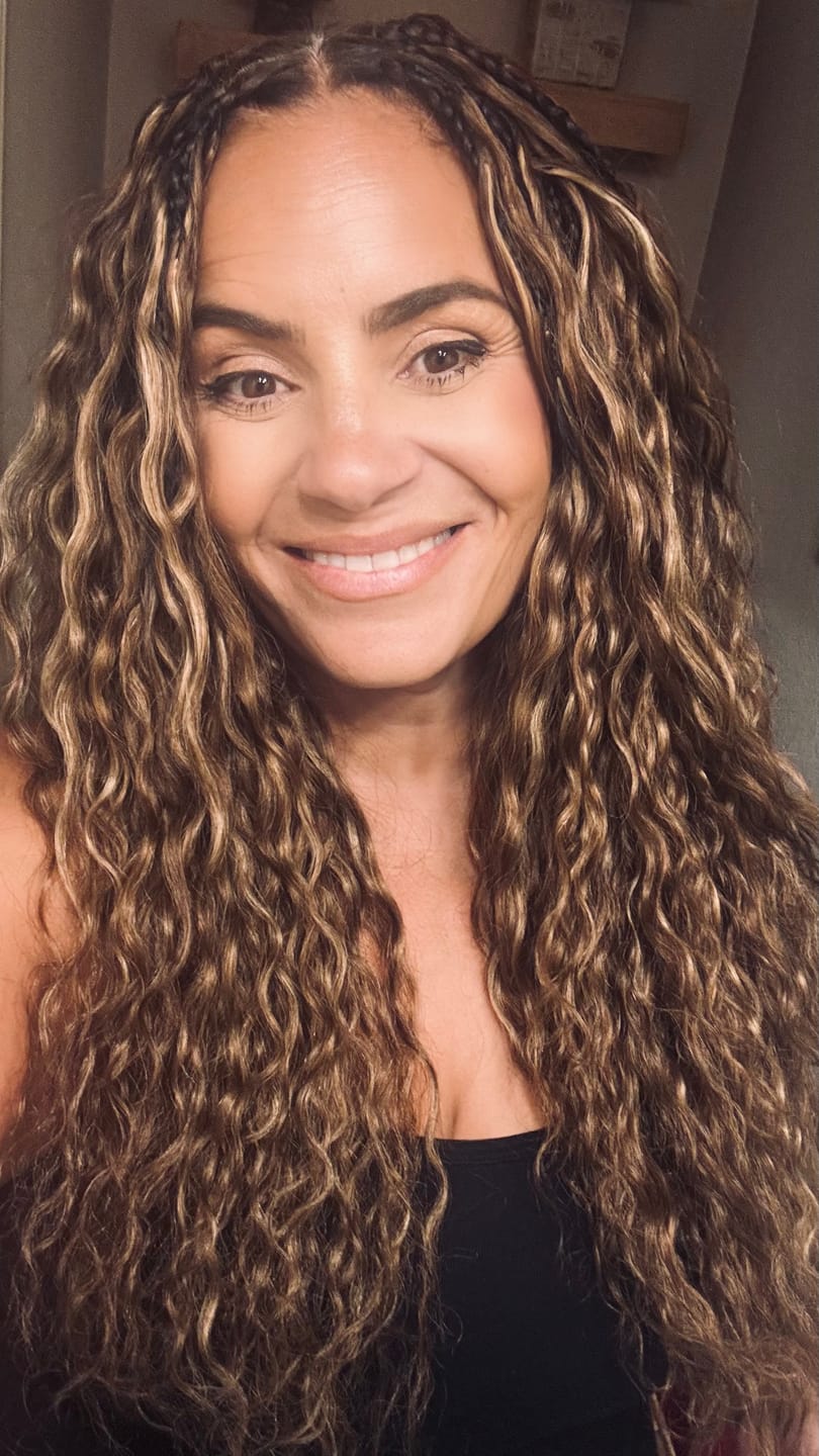 Customer photo review of #D4/30 Mix Color Blend Loose Deep Wave Human Crochet Hair